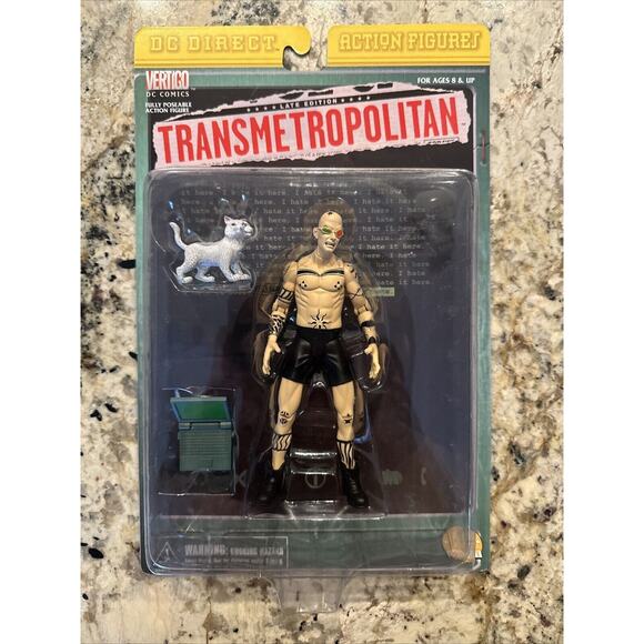 Transmetropolitan Spider Jerusalem DC Direct Figure 1999 NEW + GREAT CONDITION